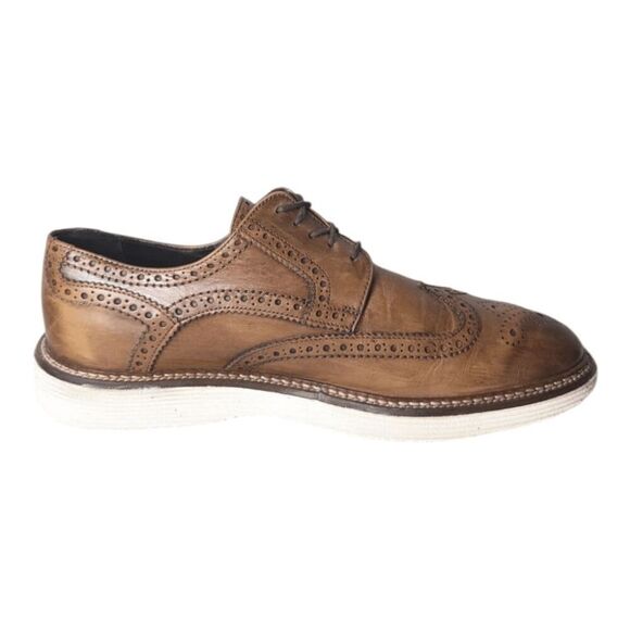 TRASK Italian Made Leather Wingtip Oxford Size 12.5M - Picture 6 of 7